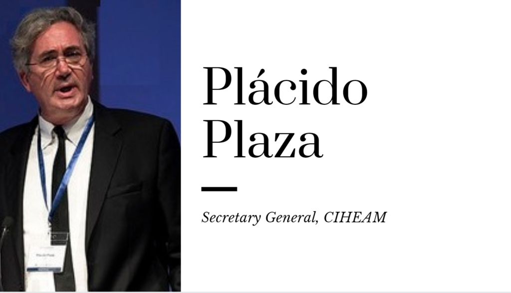 Plácido Plaza, Secretaire Général du CIHEAM