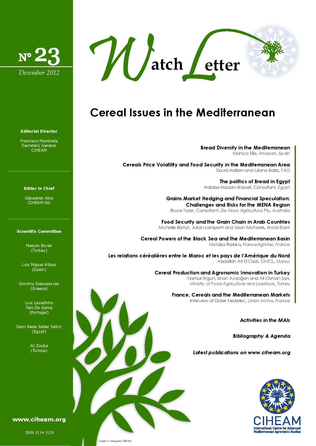 WL 23 Cereal Issues in the Mediterranean