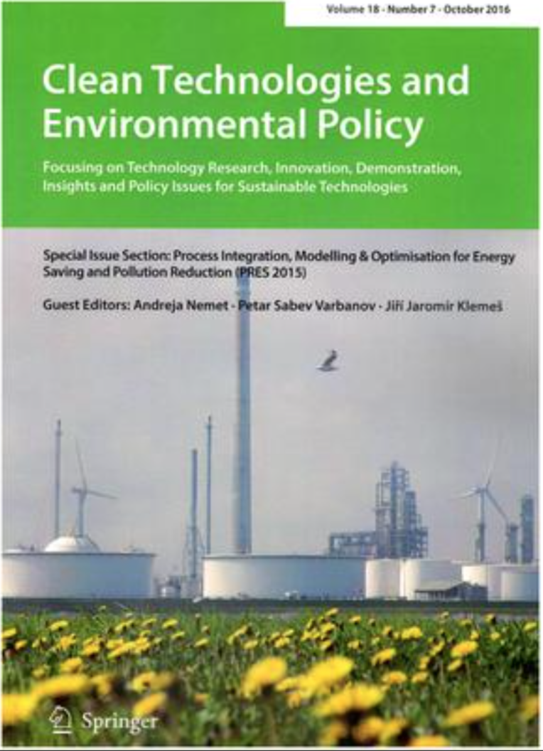 Clean Technologies and Environmental Policy