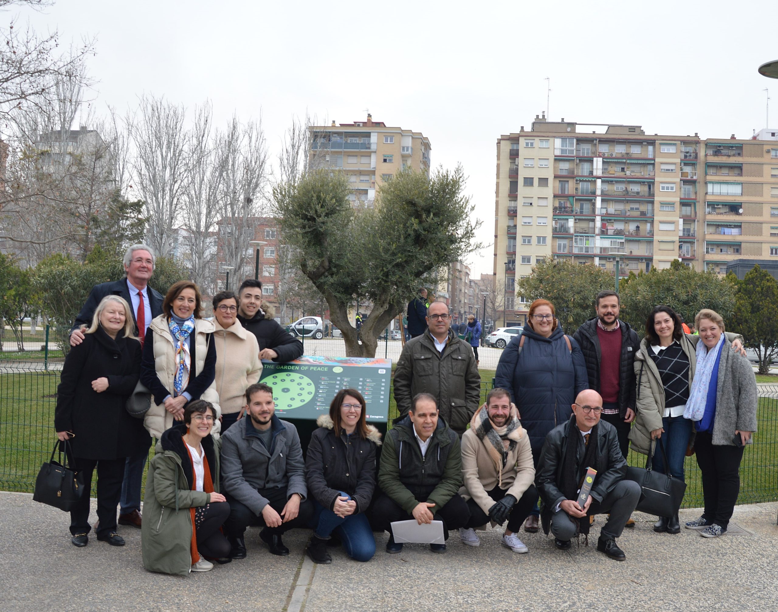 Opening of a new Garden of Peace in Zaragoza