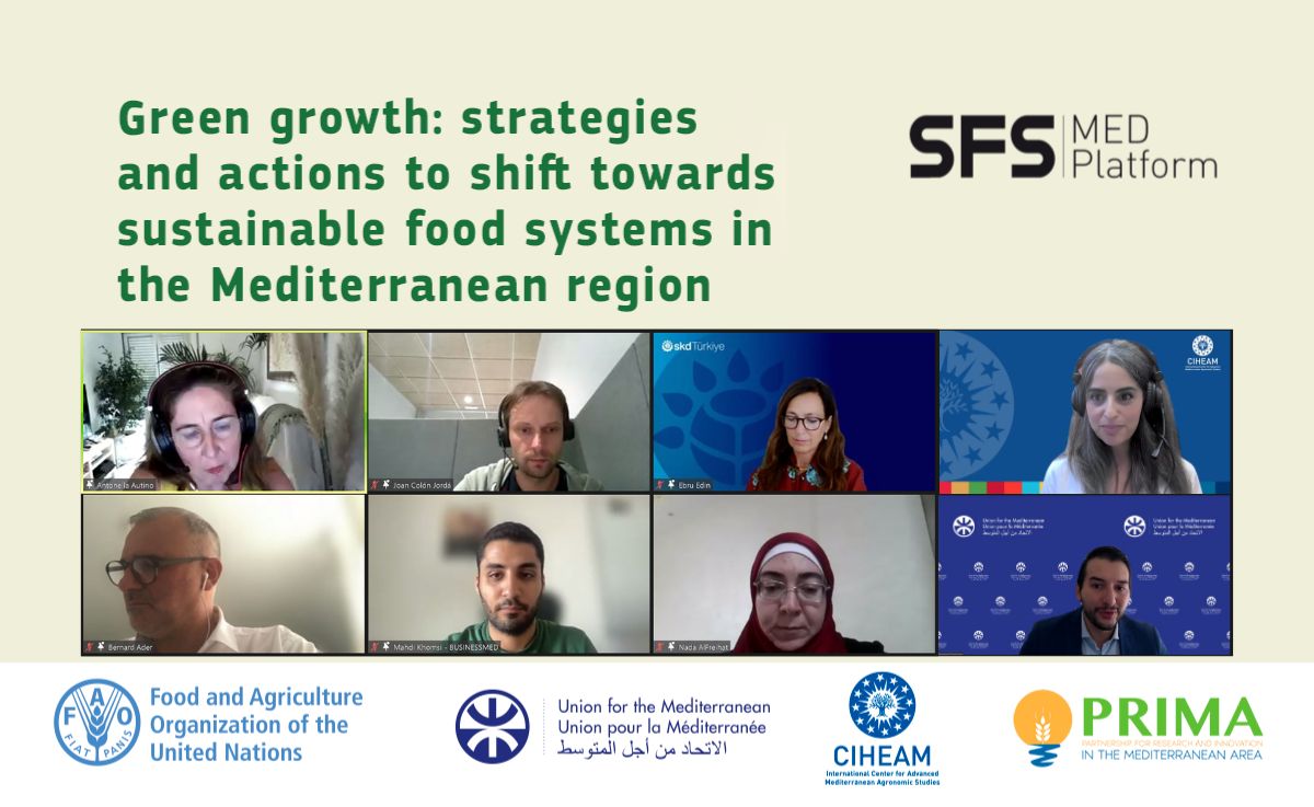 Des défis au changement : un webinaire SFS-MED sur les systèmes agroalimentaires plus verts en Méditerranée