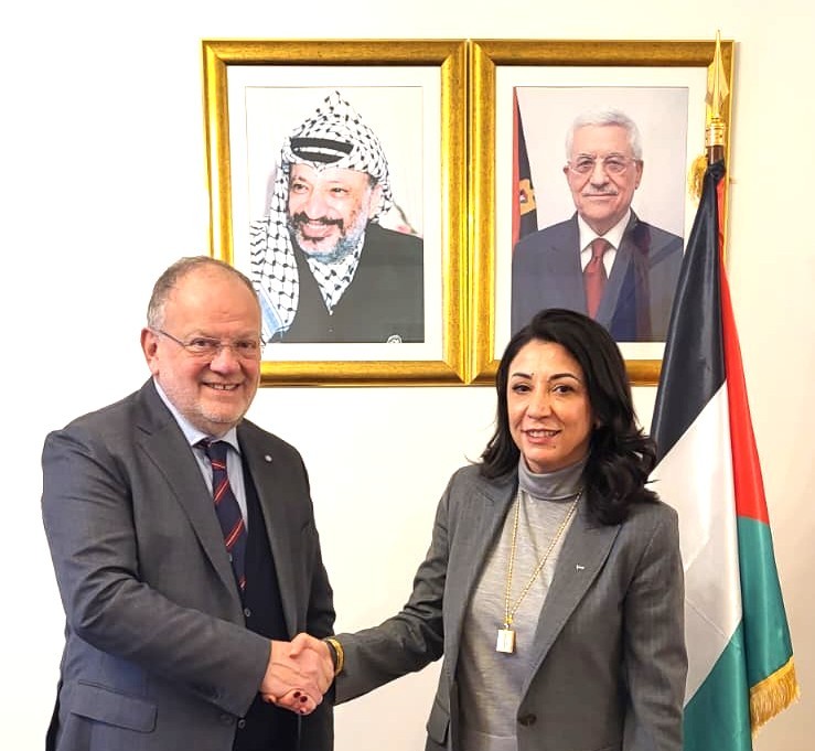 Réunion à l&rsquo;Ambassade de Palestine